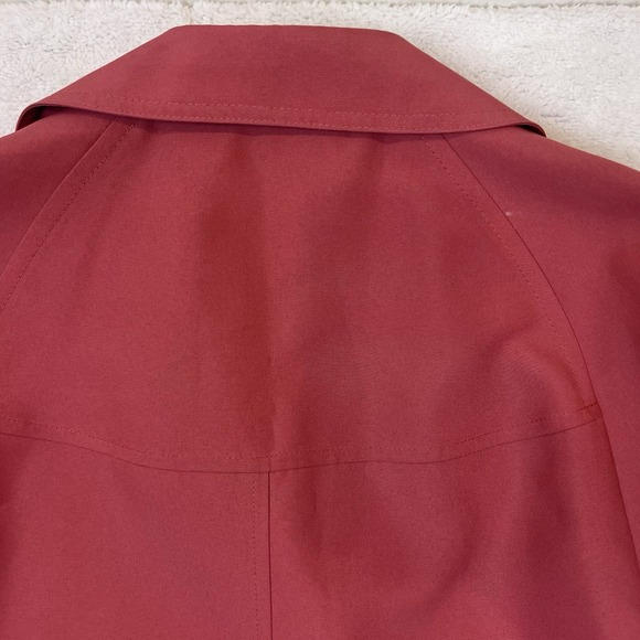Misty Harbor Trench Rain Coat Women's Size 20 Petite Lined Union Made‎ Mauve - Picture 6 of 10